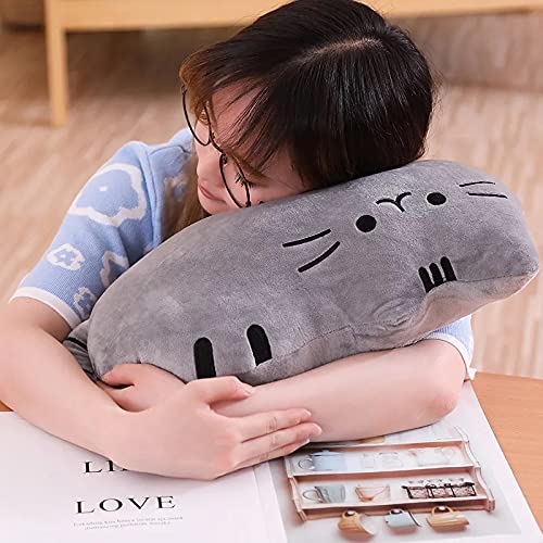 Soft grey Pusheen stuffed animal, a delightful addition to your collection.