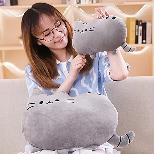 Grey Pusheen plush toy, a soft and huggable addition to your collection.