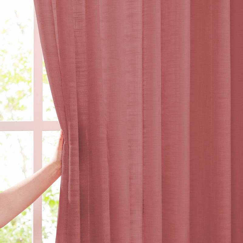 Detailed shot of bright red textile.