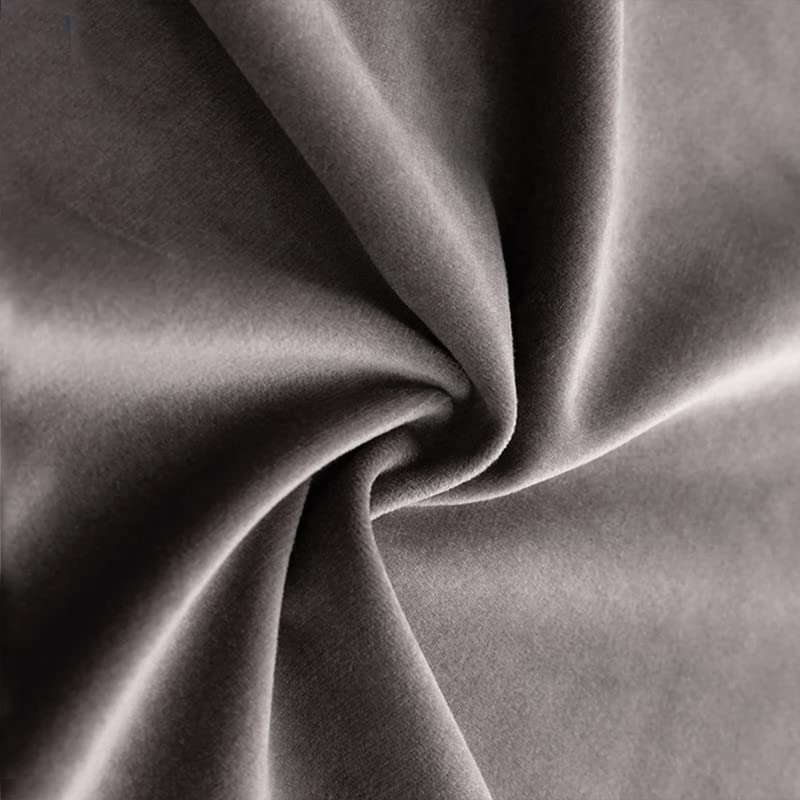 Grey velvet cloth in a dark tone.