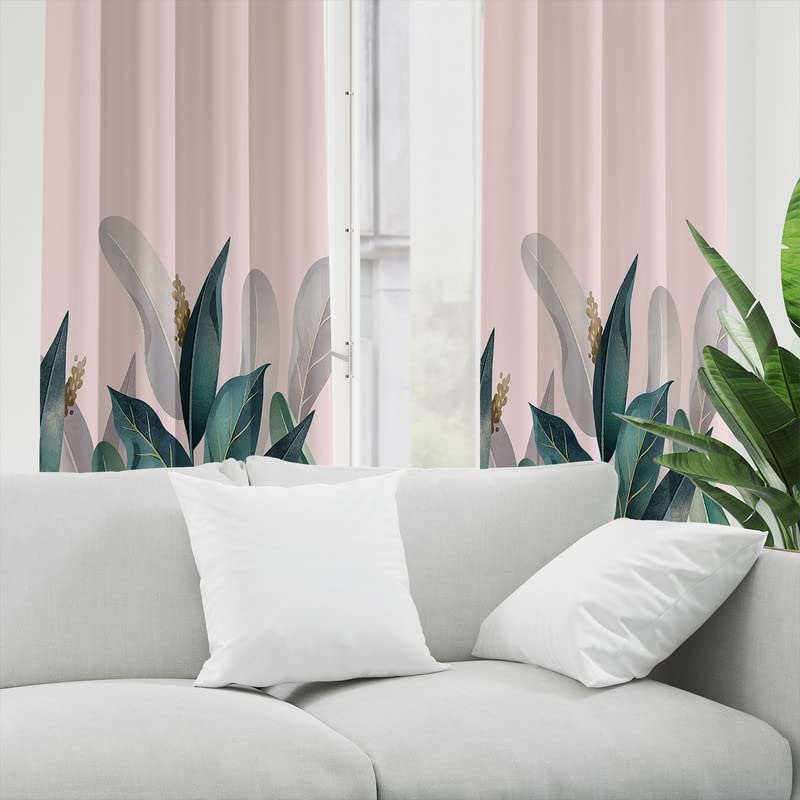 Transform your space with a curtain of tropical leaves, bringing a slice of paradise indoors.