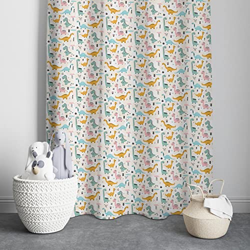 Cute Dinos Printed Kids Curtains