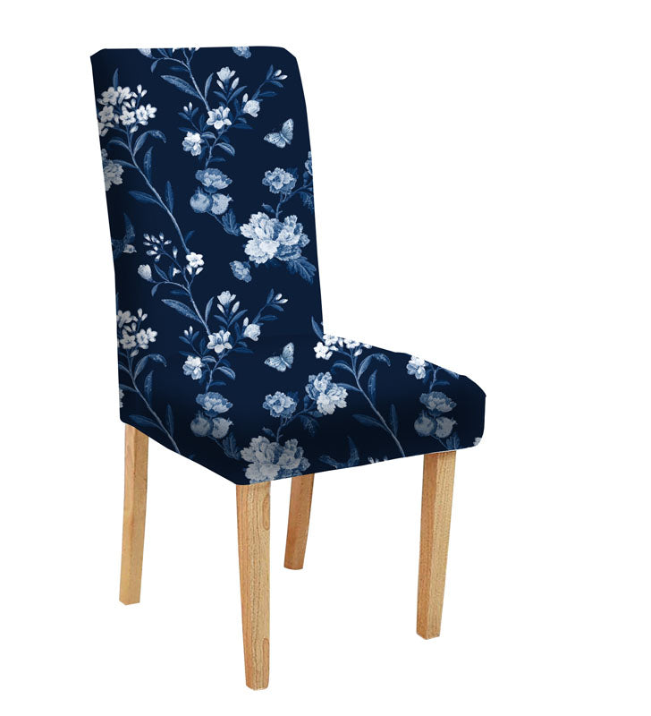 Floral-patterned chair, perfect for adding a pop of color and style to your living space.