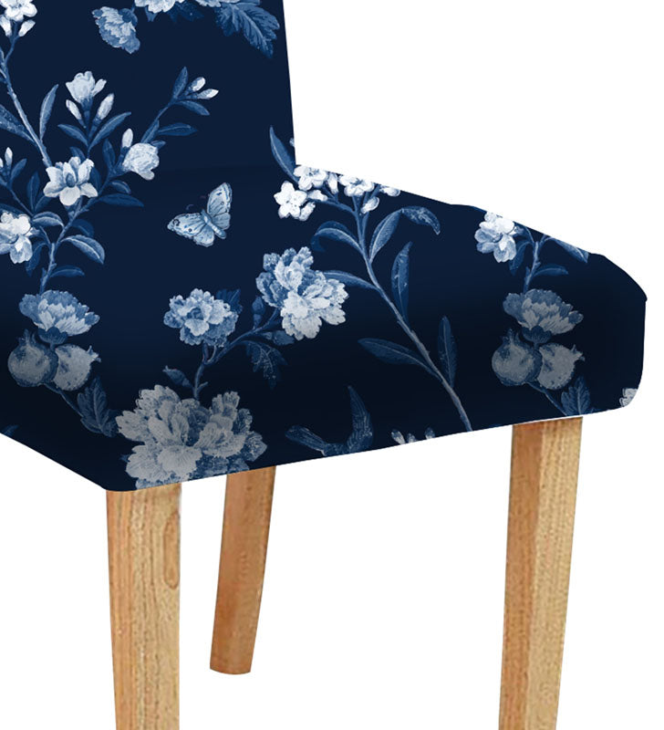 Elegant chair featuring a beautiful floral design, ideal for creating a cozy and inviting atmosphere.