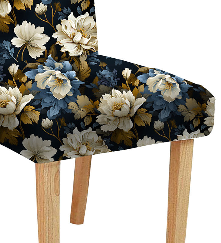 Elegant chair featuring a lovely floral design, ideal for creating a cozy and inviting atmosphere.