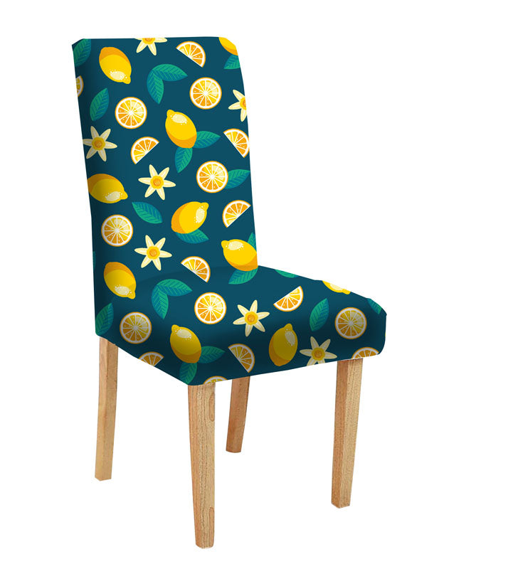 Brighten up your space with this fun lemon patterned chair.