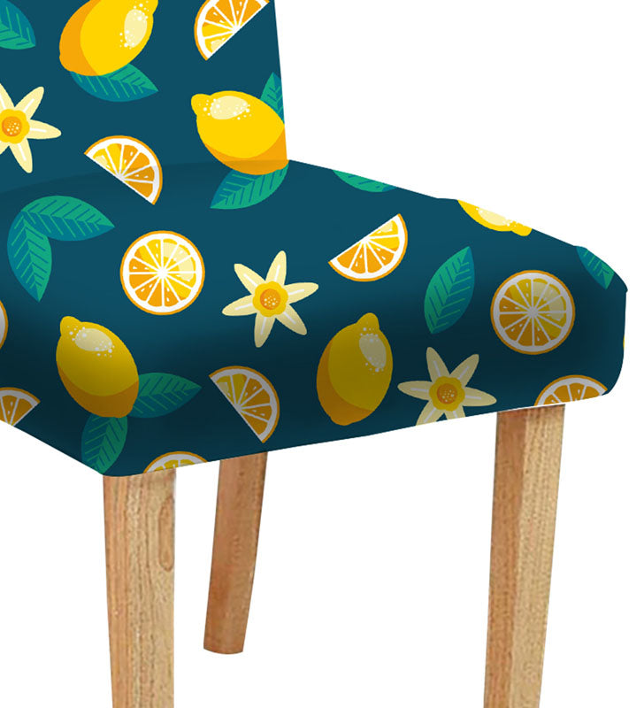 A chair featuring a playful lemon design, adding a touch of whimsy.