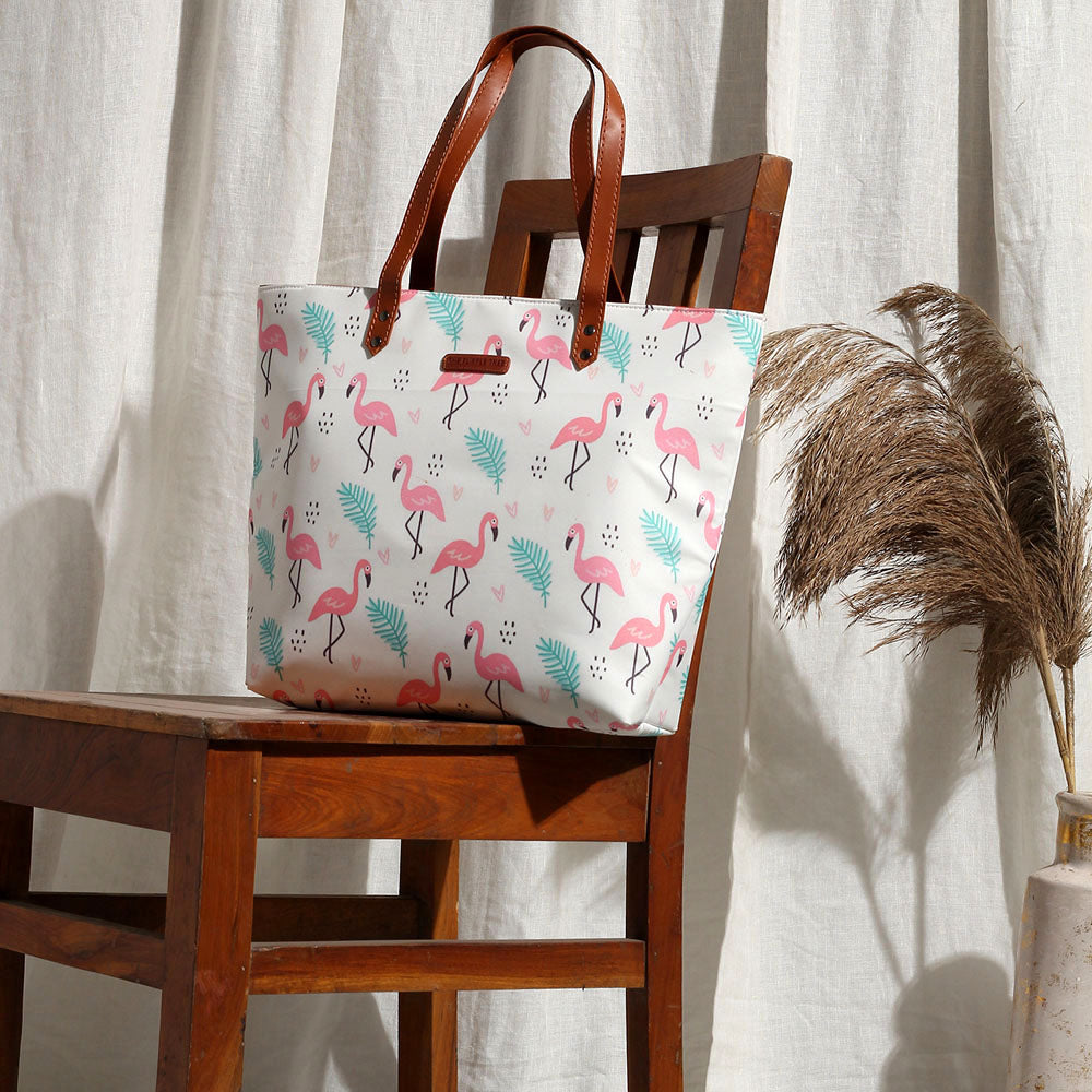 Flamingo Party Oversized Tote Bag For Women