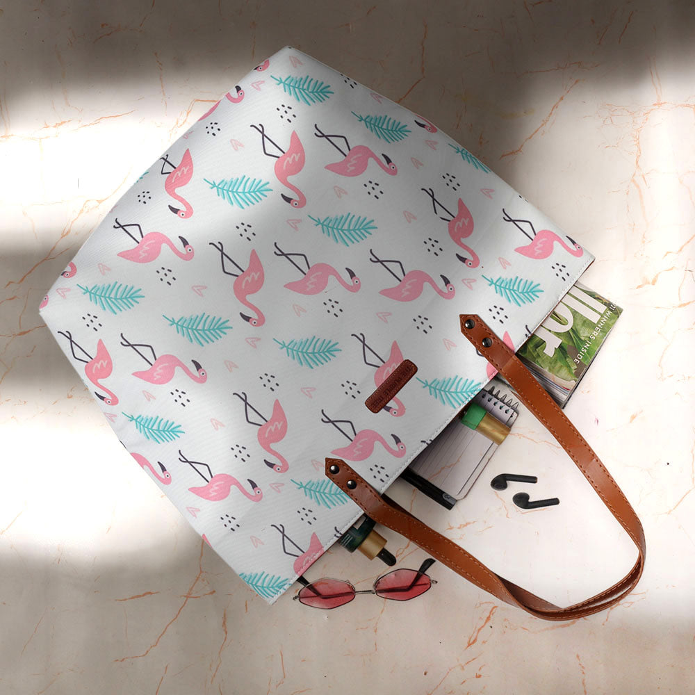 Flamingo Party Oversized Tote Bag For Women