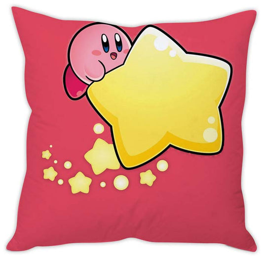 Adorable Kirby star cushion cover, a must-have for any gamer looking to add a fun and colorful accent to their space.