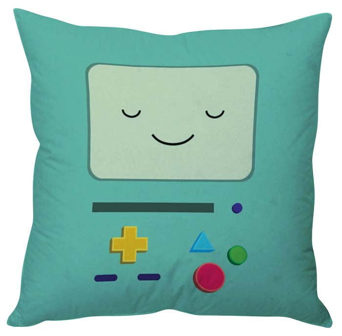 Fun Adventure Time pillow cover with colorful design, great for adding a whimsical touch to your living space.