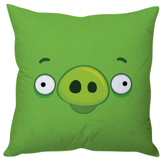 Colorful Angry Birds pillow cover featuring popular characters from the game.