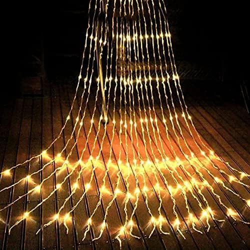  Glowing curtain with twinkling lights