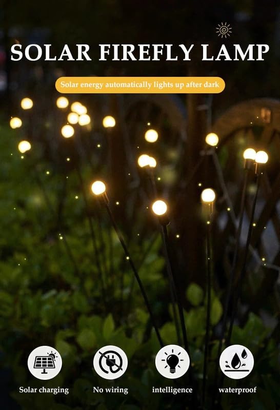 Firefly Swaying Solar Light (Pack of 2, Warm White)