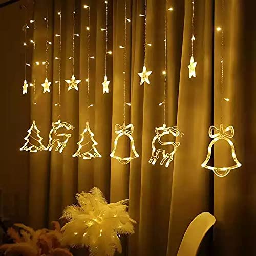 Christmas Reindeer LED Curtain Lights