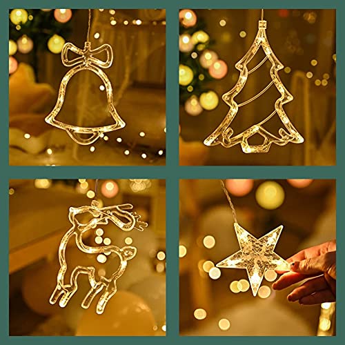 Christmas Reindeer LED Curtain Lights