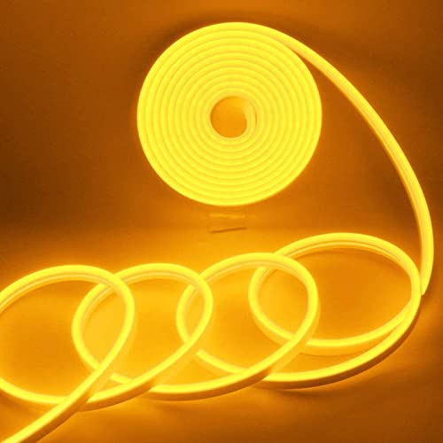  Bright neon light strip in yellow with four colors