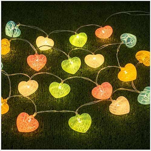 Brighten up your room with these lovely heart-shaped lights in various vibrant colors.