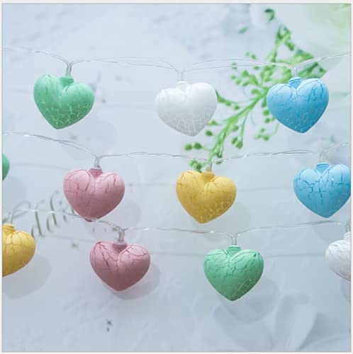  Transform any space into a whimsical wonderland with these charming heart-shaped lights in a string.