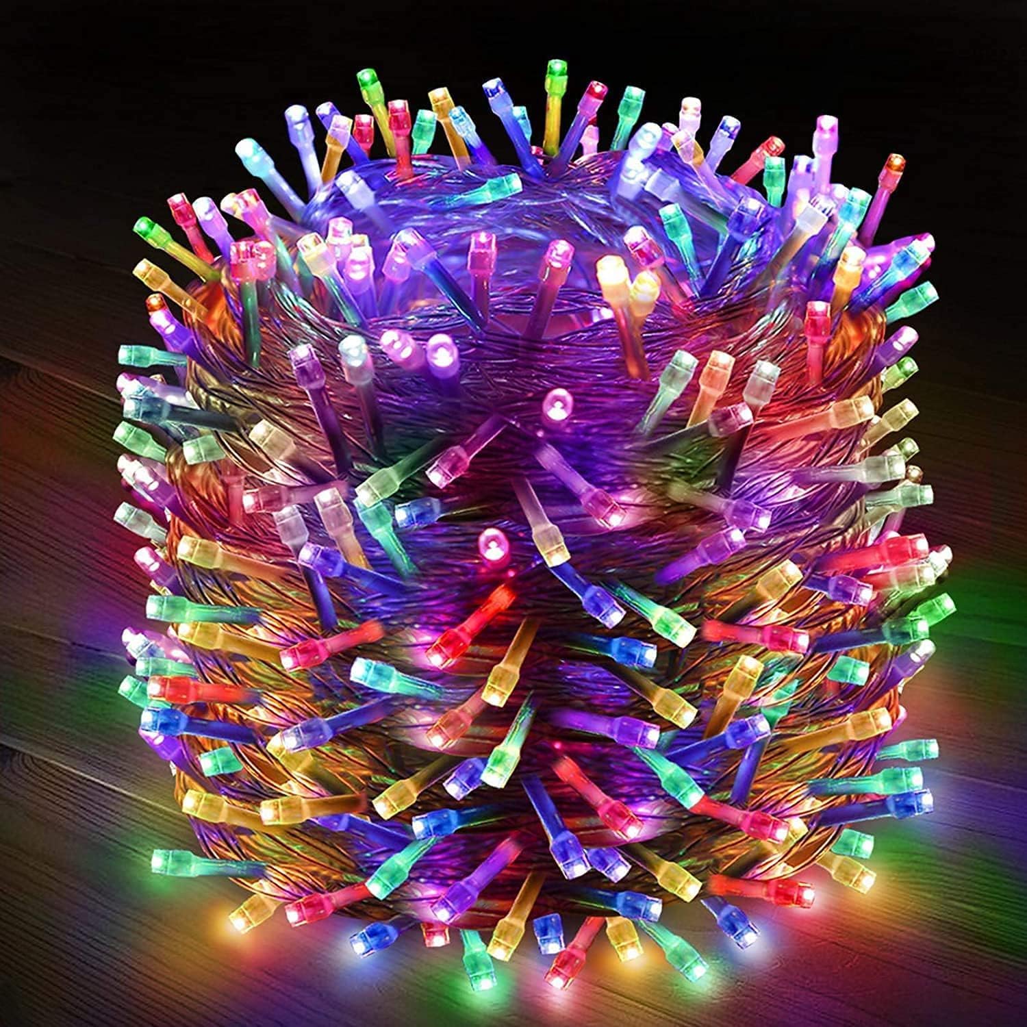 A cheerful collage filled with twinkling Christmas lights and delightful decorations, perfect for celebrating the season.