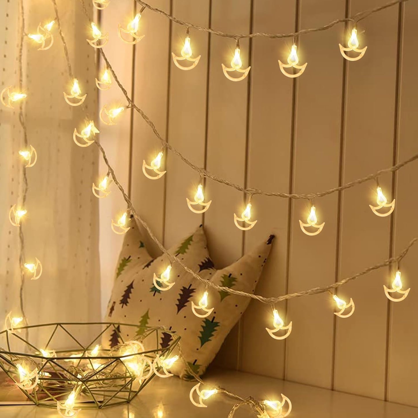 Diya Shape String Lights