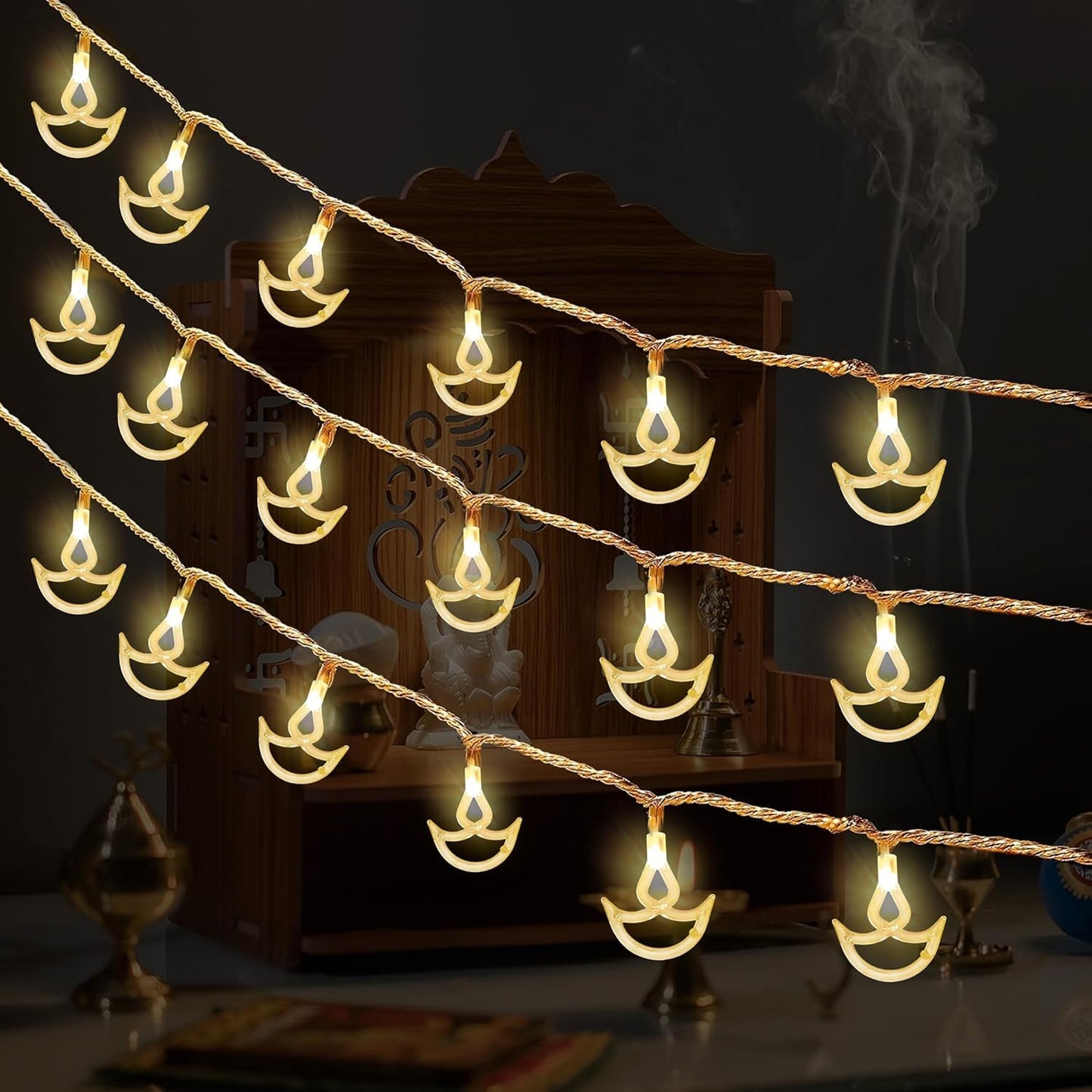 Diya Shape String Lights