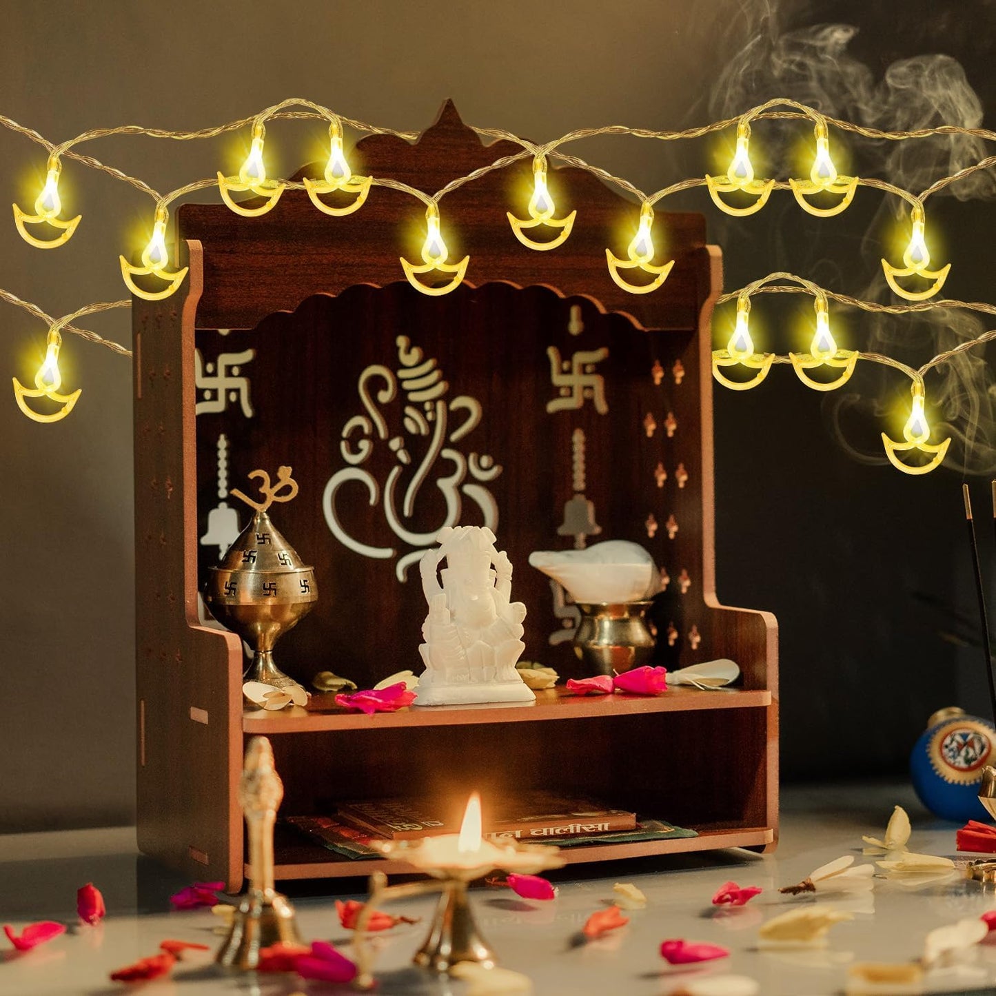 Diya Shape String Lights