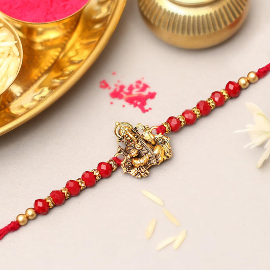 Auspicious Ganesha Rakhi With Card