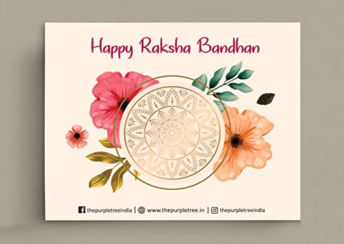 Get into the festive spirit with this cheerful Raksha Bandhan card template.