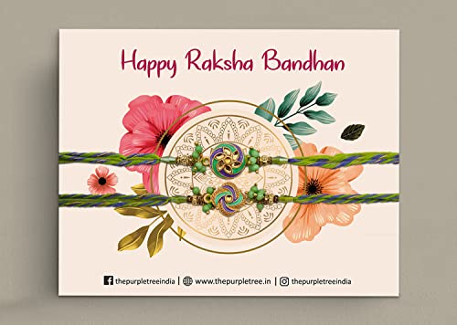 Joyful Raksha Bandhan moment surrounded by flowers