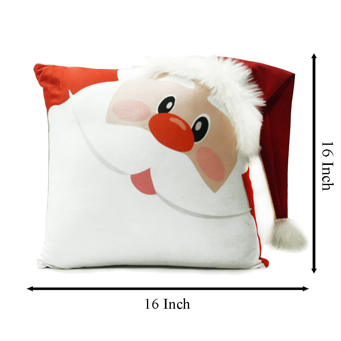  Get into the Christmas spirit with this Santa Claus face pillow.