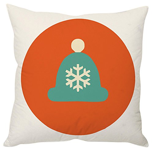 A decorative pillow featuring a delicate snowflake design, perfect for winter-themed decor.

