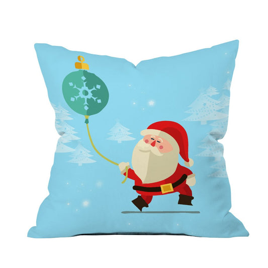 Cozy throw pillow featuring Santa Claus, perfect for adding festive cheer to your Christmas decor.