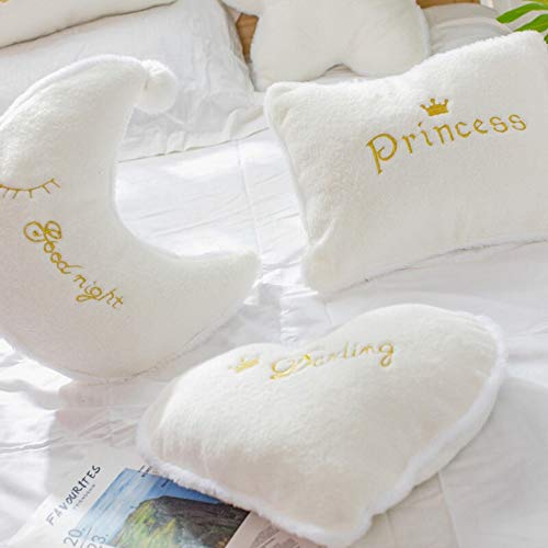 White pillow featuring "Sweet Baby" in elegant script.