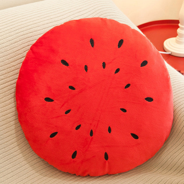 A soft and adorable fruit pillow for kids, perfect for cuddling and adding a touch of cuteness to any room!