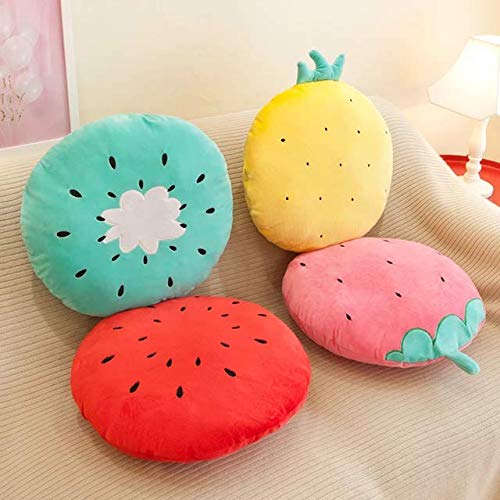 Cute kids' pillow resembling a fruit, soft and cuddly for little ones.