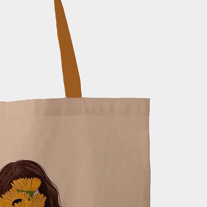 Shy Girl Canvas Tote Bag