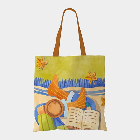 Relaxed Art Canvas Tote Bag