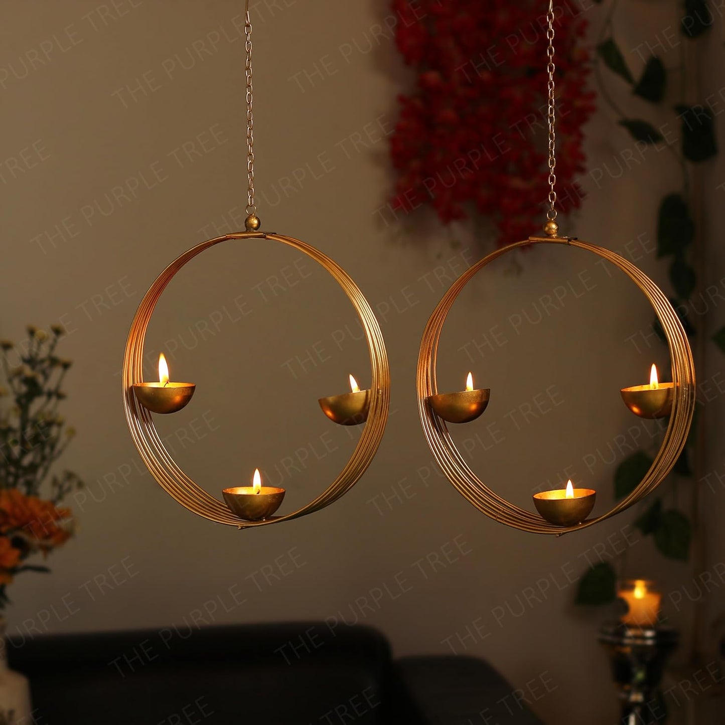 Round Nest Metal Tealight Holder