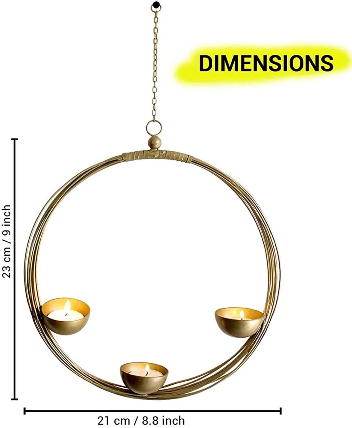 Round Nest Metal Tealight Holder