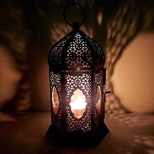 Brass Moroccan Lantern Lamp Tealight Candle Holder