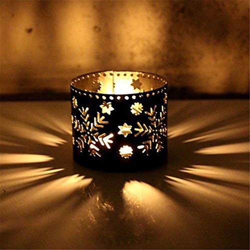 Candle with a gentle light shining through, adding a touch of warmth and tranquility.