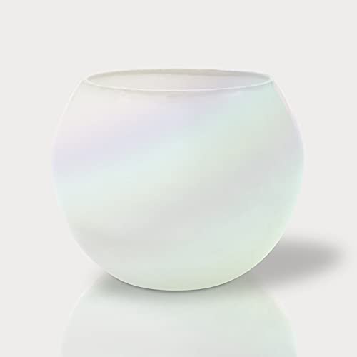 Iridescent Rainbow Glass Votive Tealight Candle Holders