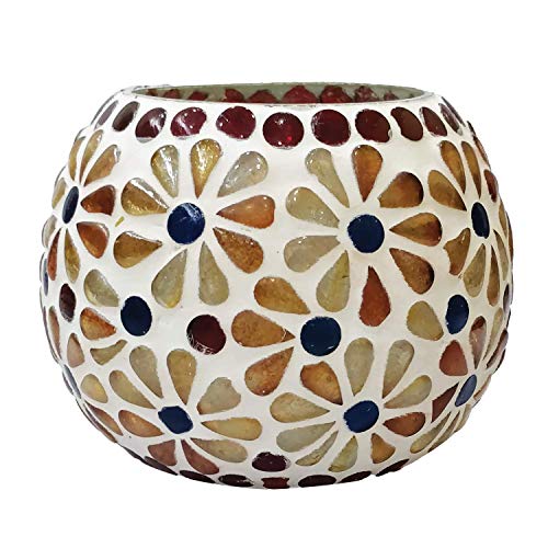 Glass Mosaic Tealight Candle Holder