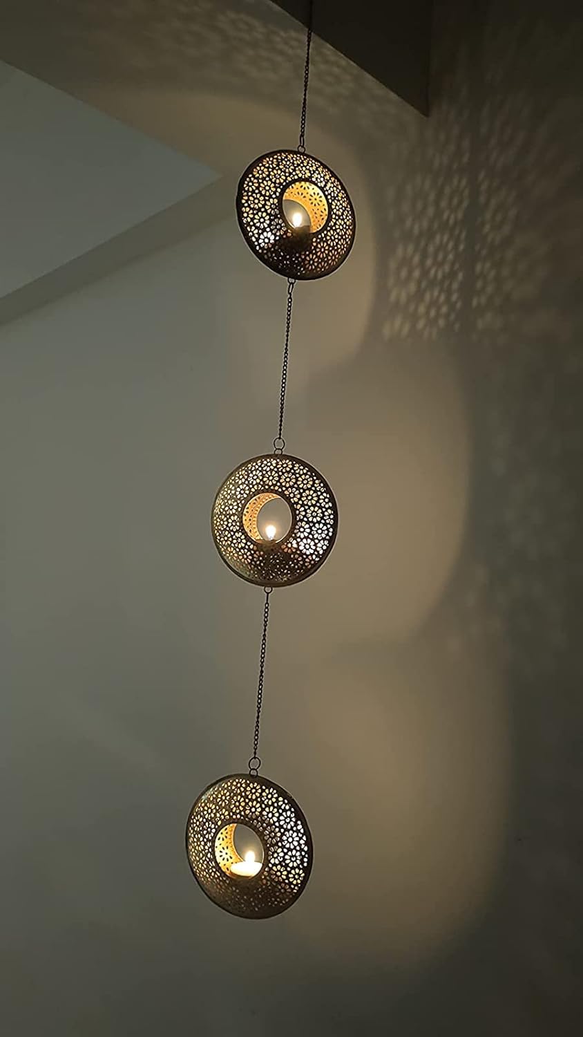 Contemporary three-light pendant fixture