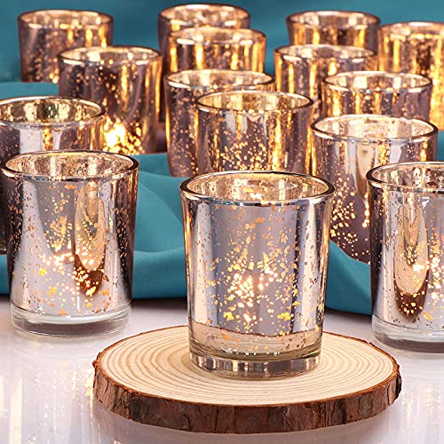 Silver Mercury Votive Tealight Candle Holders