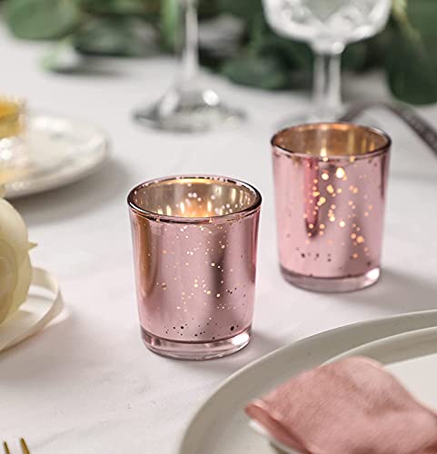  Elegant display of three candles and glass vase on a tray.