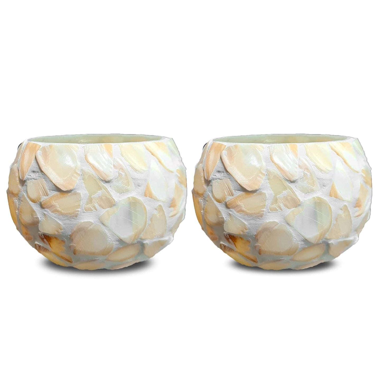 A white ceramic bowl with a white stone pattern, a stylish addition to any space.